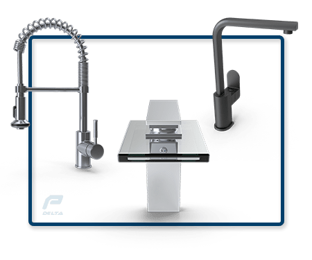 modern bathroom and kitchen faucets on water efficient faucet section