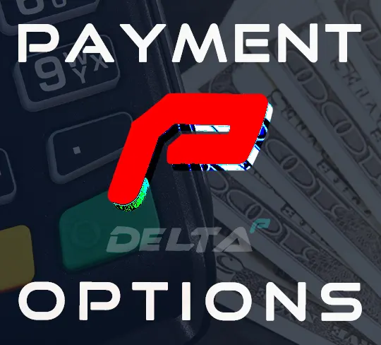 graphic of cash and debit card scanner to represent many payment options at delta p plumbing and hvac services