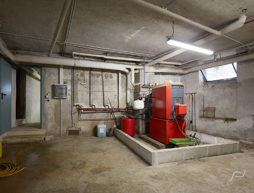 image of boiler in basement for anyone searching residential boiler repair near me in buffalo ny