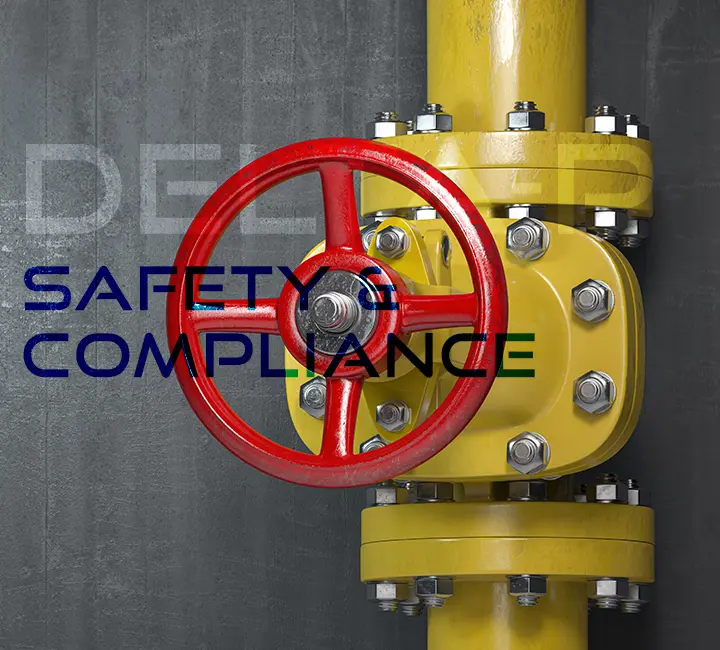 promotional banner showing valve on commercial gas line on delta p buffalo ny plumber near me webpage