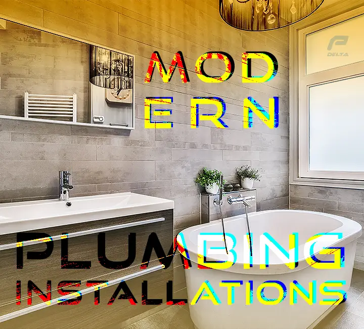 retro modern image of luxury bathroom with top quality fixtures on delta p plumber near me in buffalo ny webpage