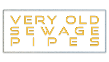 very old sewage pipes banner graphic